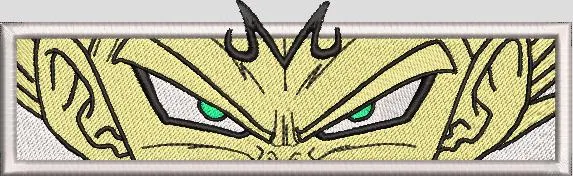 Alternative view of  Majin Vegeta Eyes Closeup Patch Style 