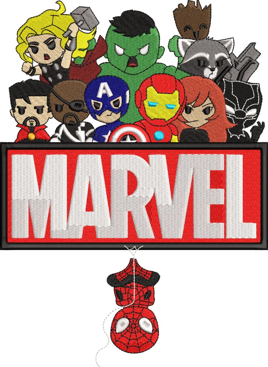 Alternative view of  Marvel Chibi Avengers Embroidery Patch 
