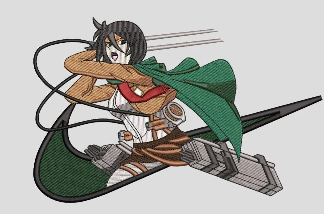 Alternative view of  Mikasa Ackerman with ODM Gear Embroidery 