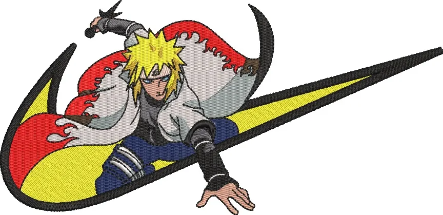 Alternative view of  Minato Namikaze with Nike Swoosh 