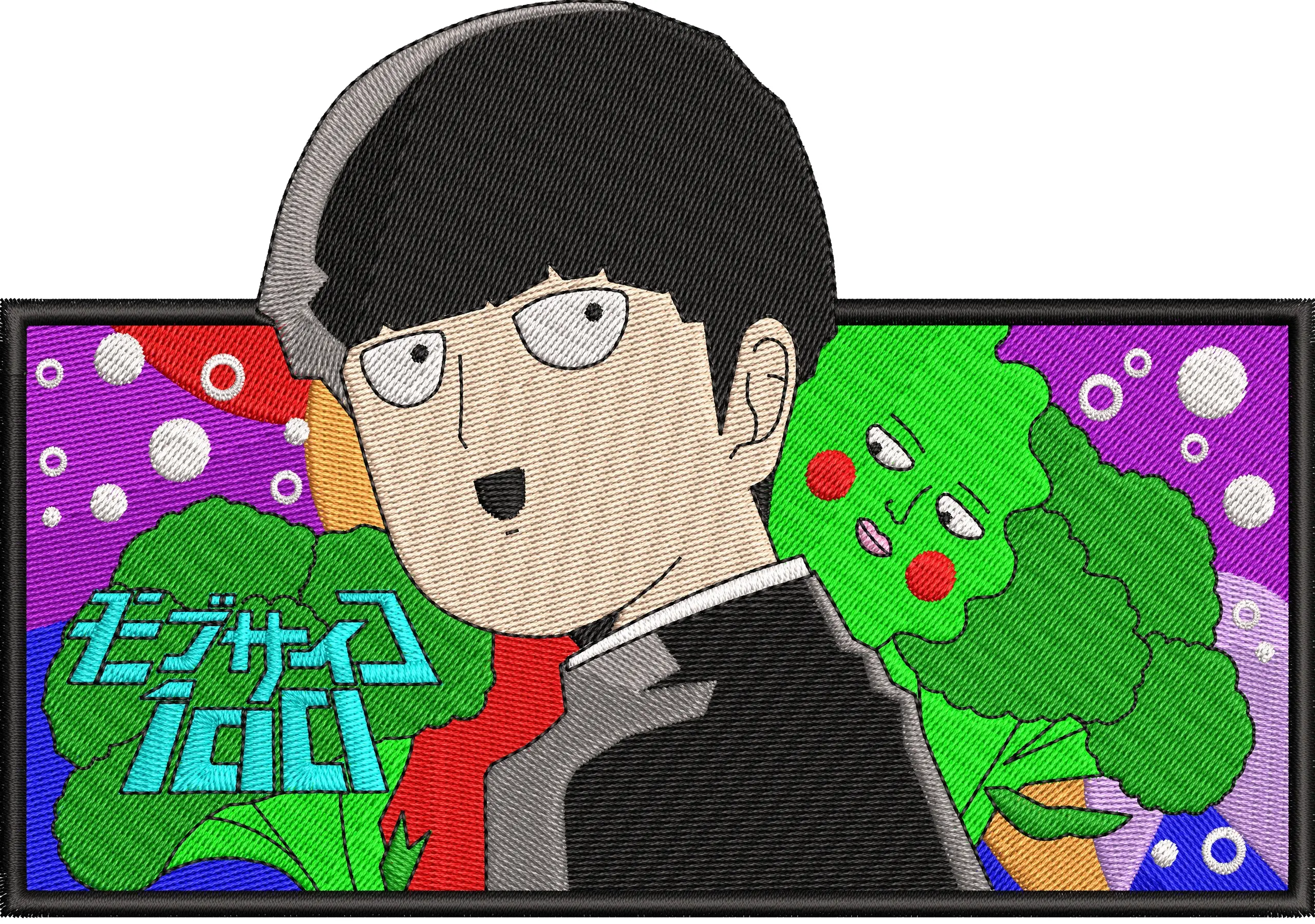 Alternative view of  Mob Psycho 100 Mob and Dimple Embroidered Patch 