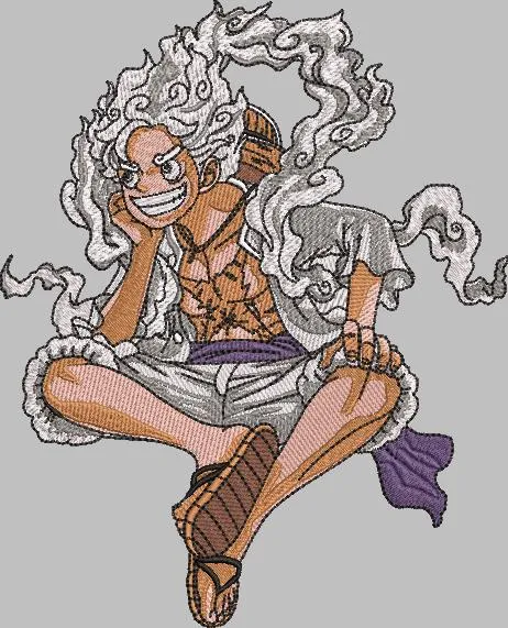Alternative view of  Monkey D Luffy Gear Fifth Sitting Embroidery Style 