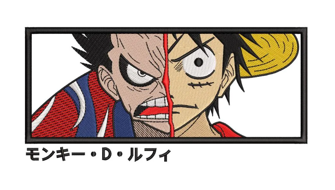 Alternative view of  Monkey D Luffy Gear Transformation Split Face 