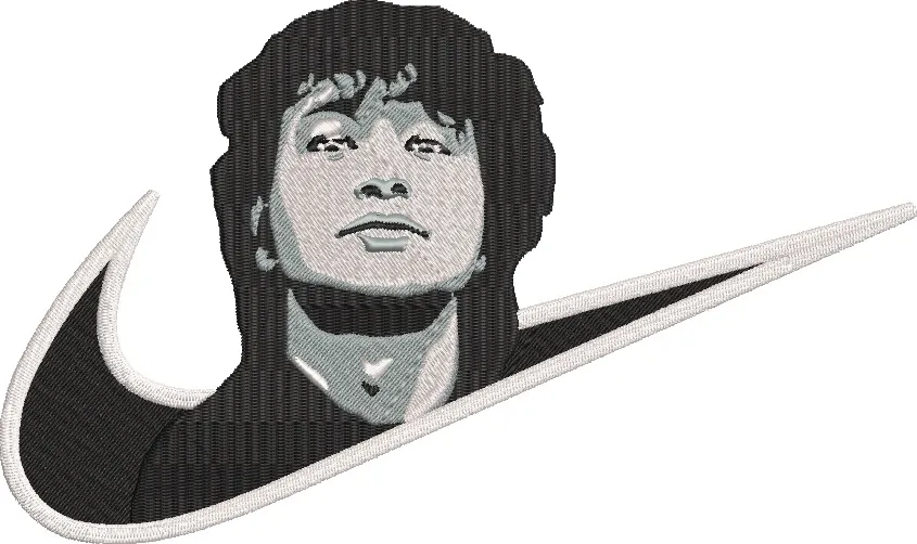 Alternative view of  Monochrome Portrait in Nike Swoosh 