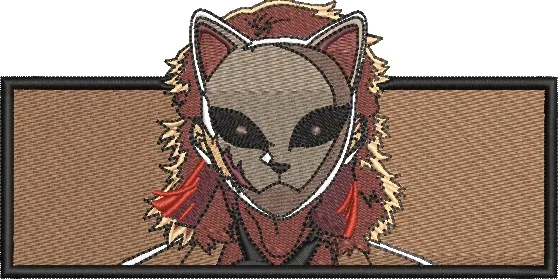 Alternative view of  Mysterious Fox Mask Character Embroidery Patch 