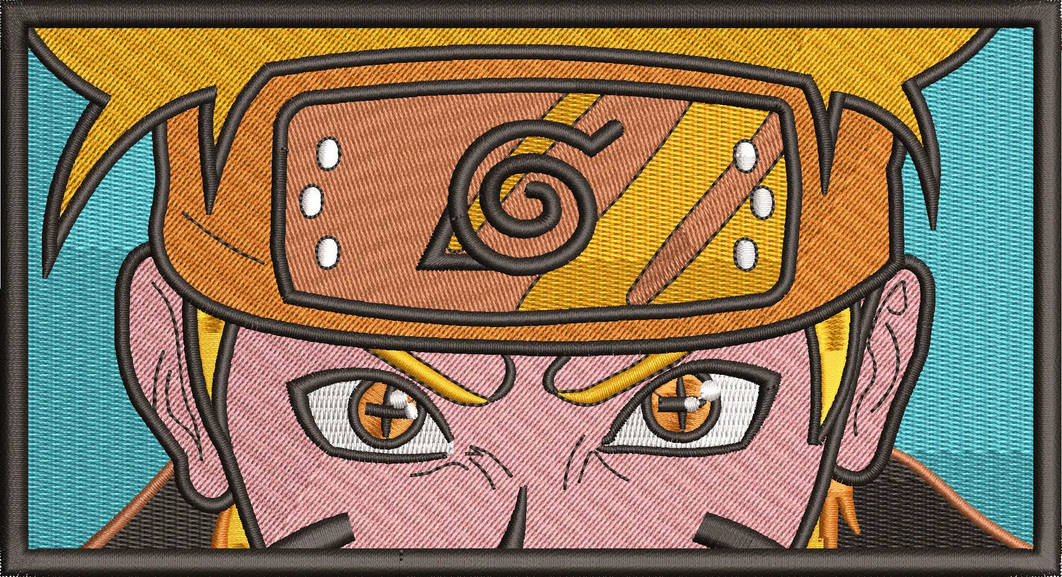 Alternative view of  Naruto Uzumaki Close Up Embroidered Style 