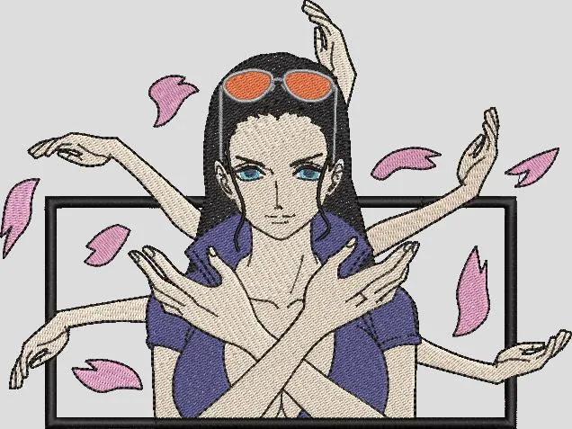 Alternative view of  Nico Robin with Multiple Arms and Petals 