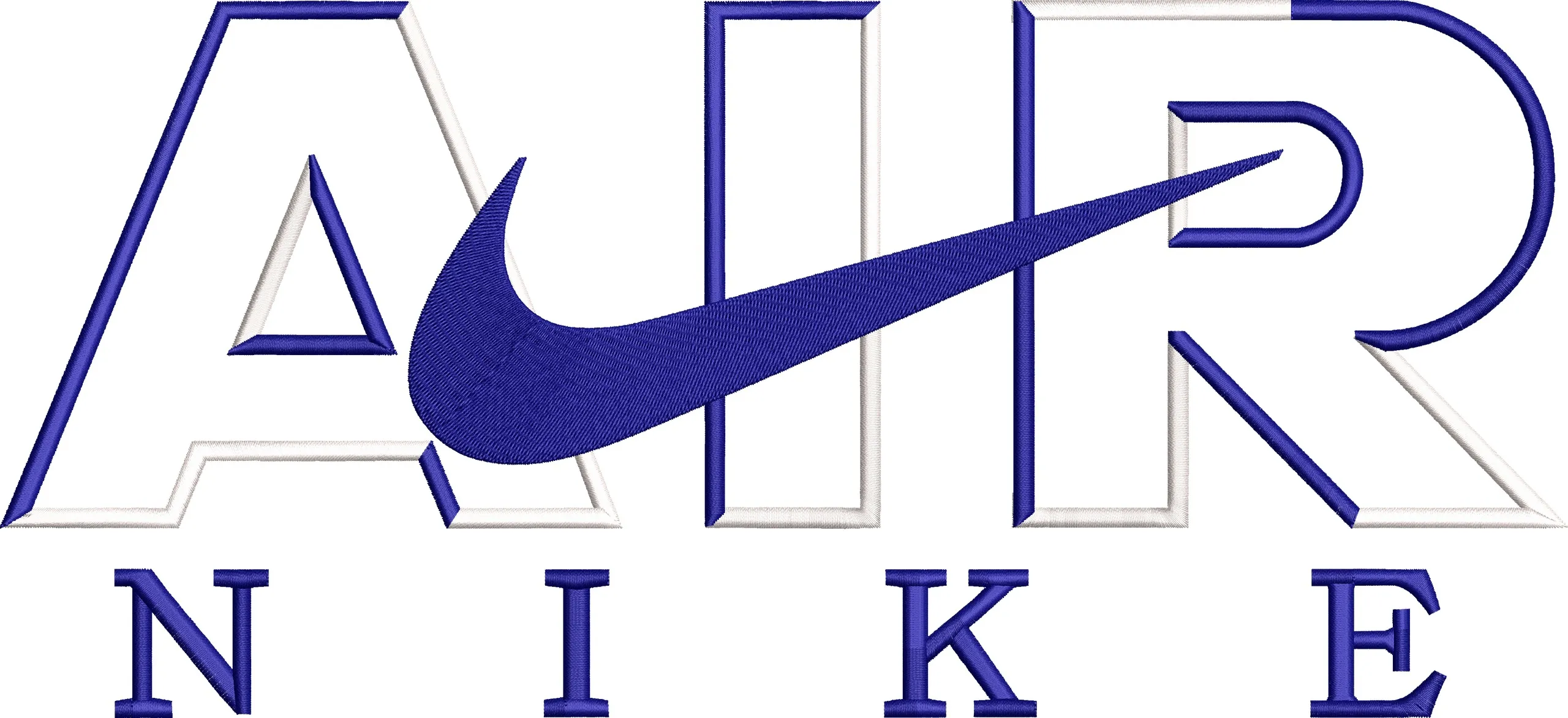 Alternative view of  Nike Air Embroidered Logo in Blue and White 