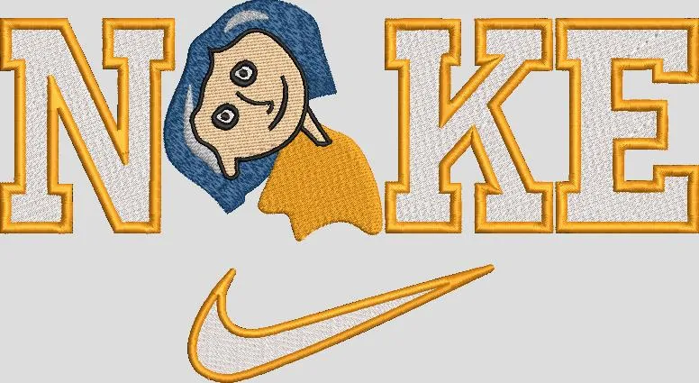 Alternative view of  Nike Parody with Cartoon Girl 