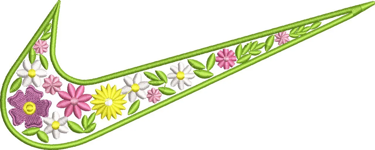 Alternative view of  Nike Swoosh with Embroidered Flowers 