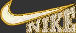 Alternative view of  Nike Swoosh with Text Embroidery 