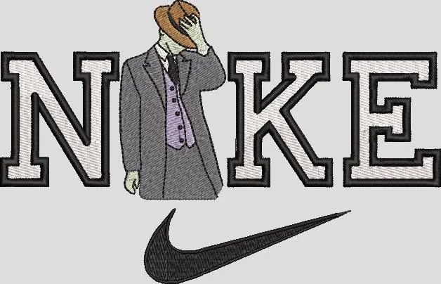 Alternative view of  Nike Text with Dapper Man and Swoosh 