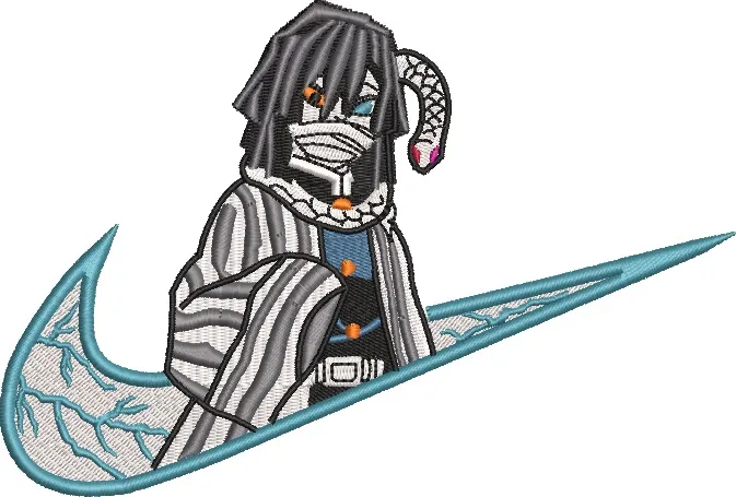 Alternative view of  Obanai Iguro in Blue Nike Logo 