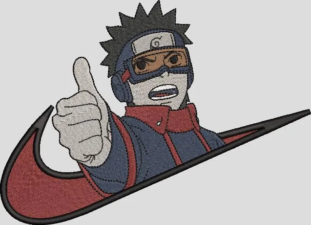 Alternative view of  Obito Uchiha Thumbs Up in Nike Swoosh 