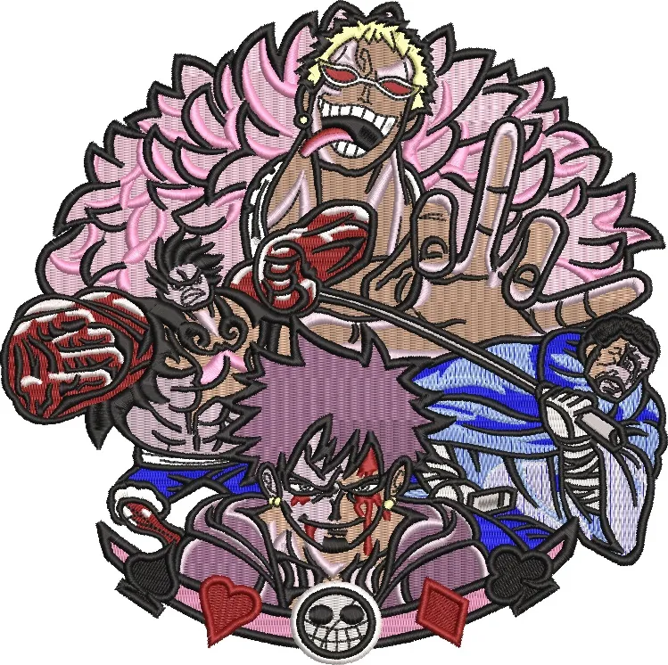 Alternative view of  One Piece Dressrosa Arc Main Characters Patch 