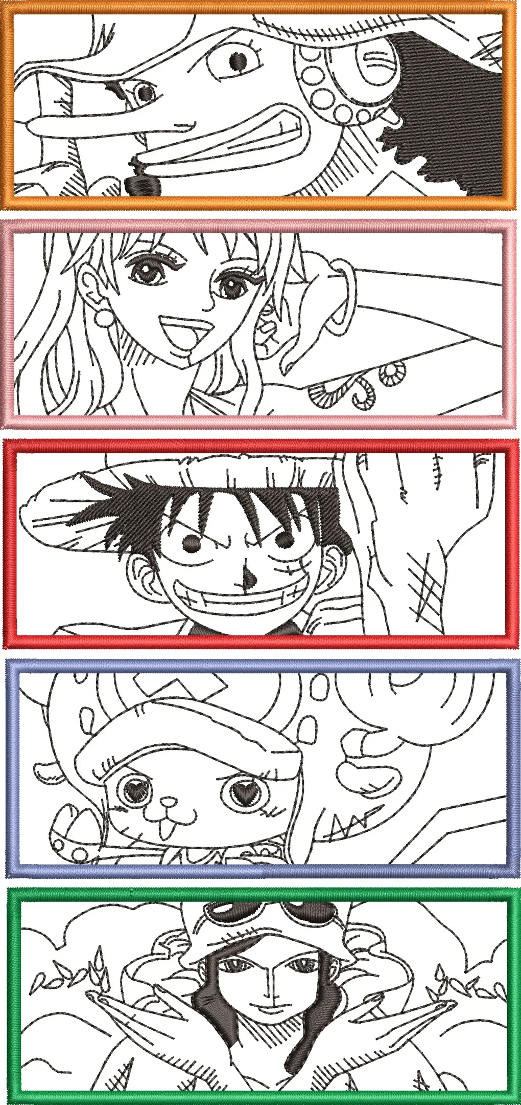Alternative view of  One Piece Straw Hat Crew Character Panels 