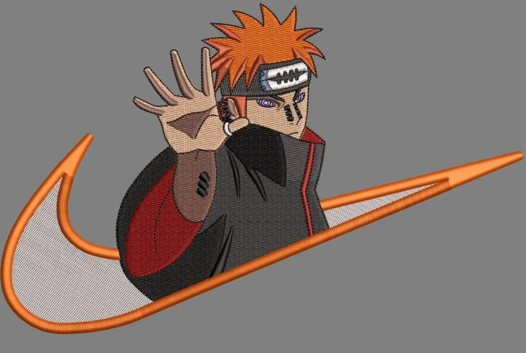 Alternative view of  Pain from Naruto in Nike Swoosh 