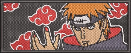 Alternative view of  Pain with Akatsuki Clouds Embroidered Patch Style 