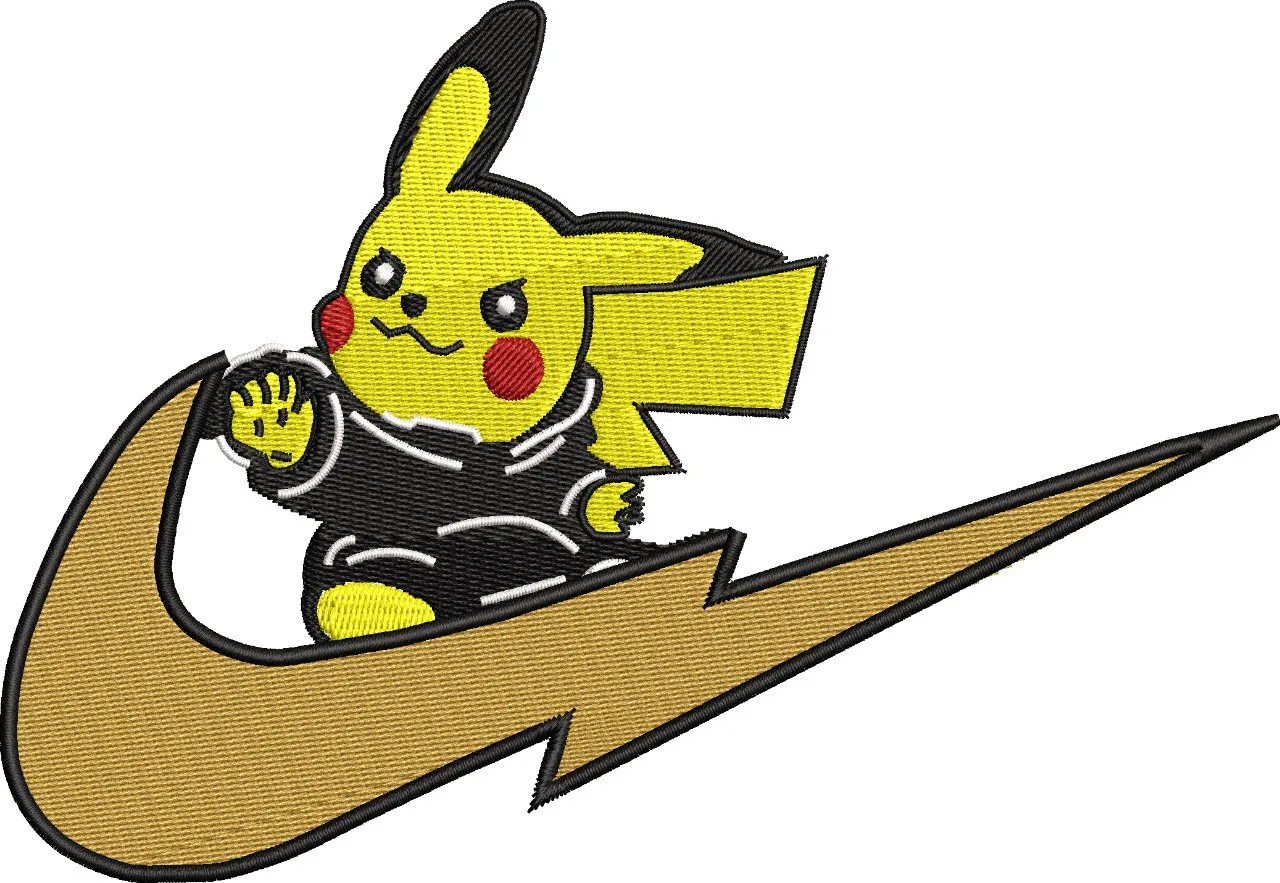 Alternative view of  Pikachu in Nike Swoosh Patch 