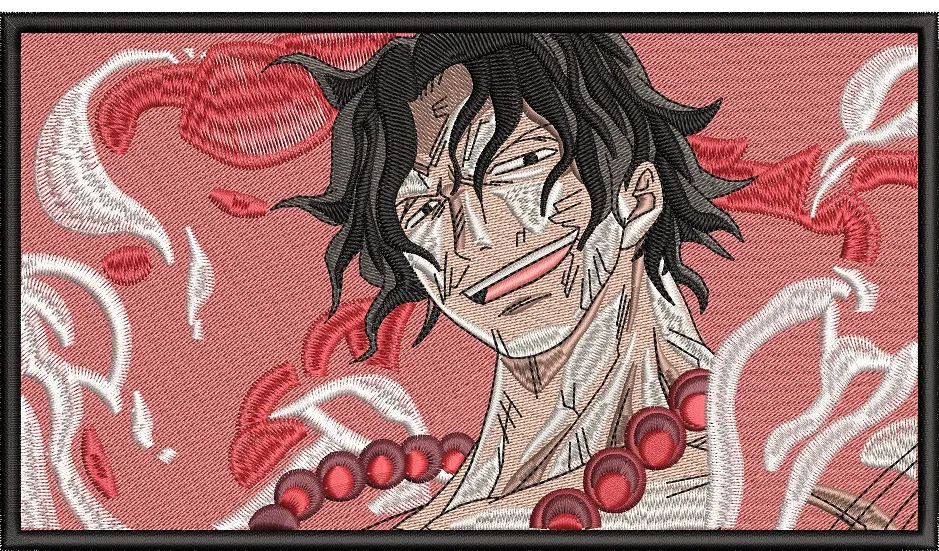 Alternative view of  Portgas D Ace Embroidered with Flames 