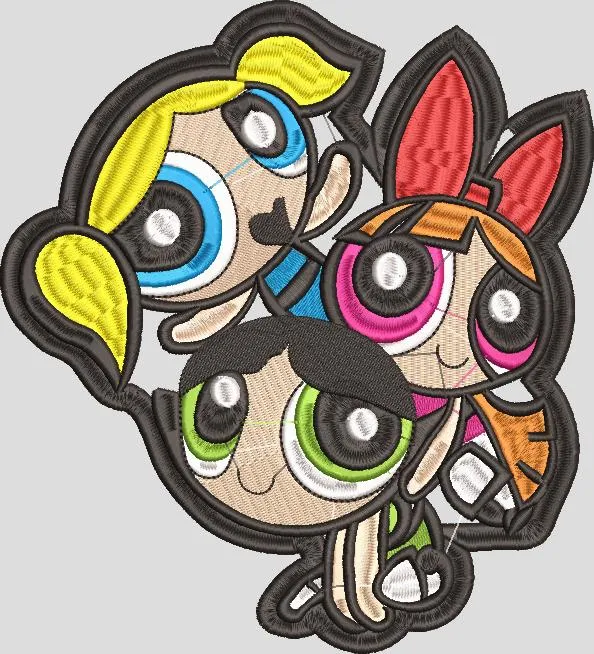 Alternative view of  Powerpuff Girls Embroidered Patch 