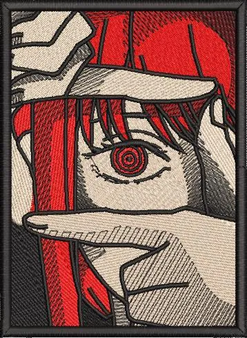 Alternative view of  Red Haired Girl Framing Eye Embroidery 