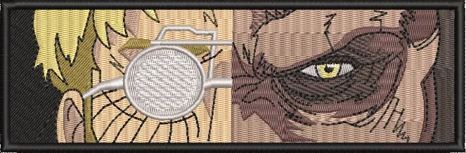 Alternative view of  Reiner Braun Human and Armored Titan Split Face Patch 