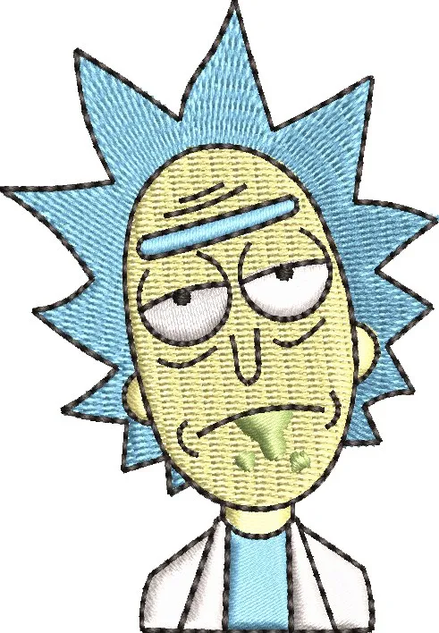 Alternative view of  Rick Sanchez Embroidered Face Patch 
