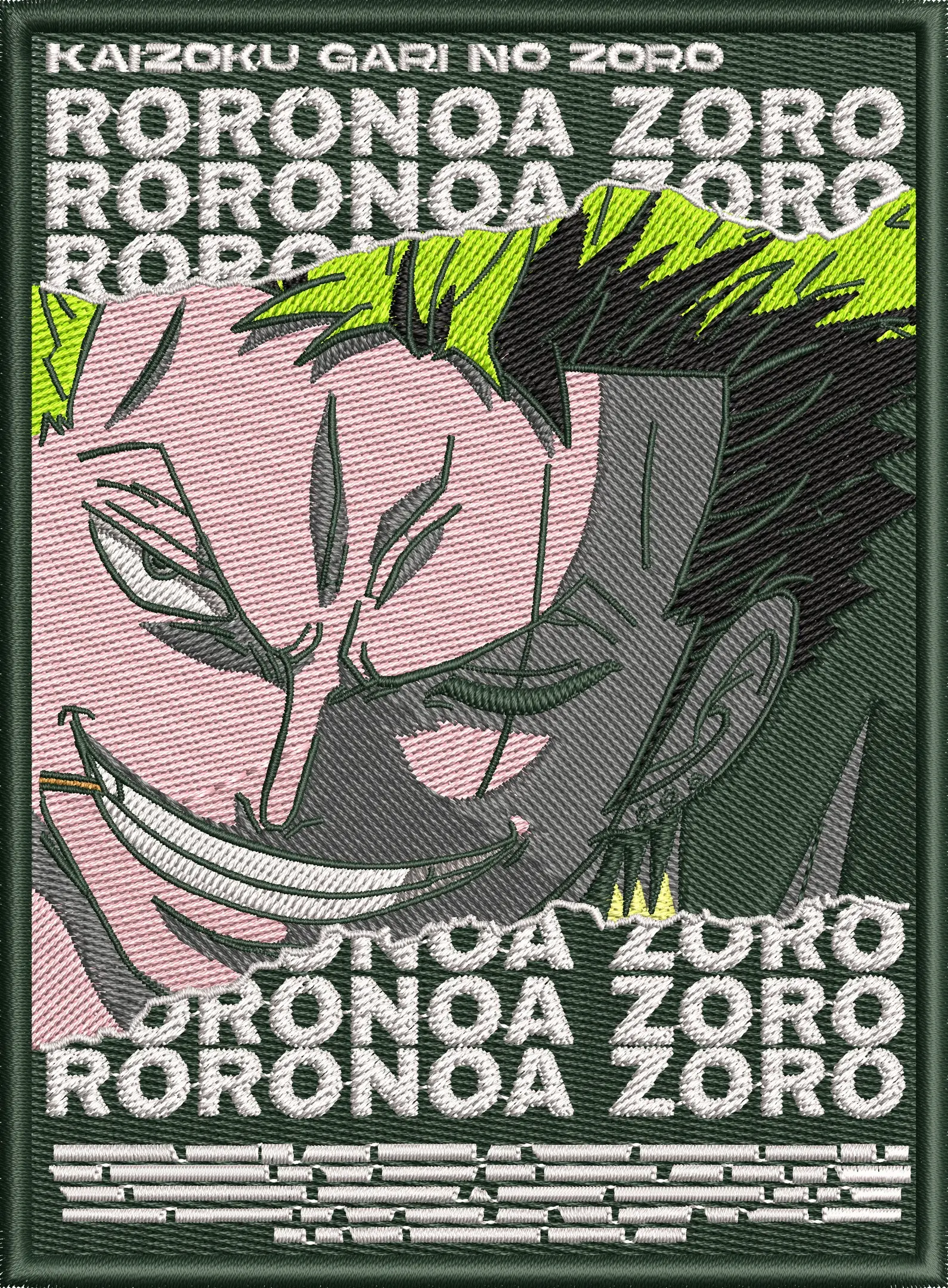 Alternative view of  Roronoa Zoro Embroidered Patch Style Portrait 