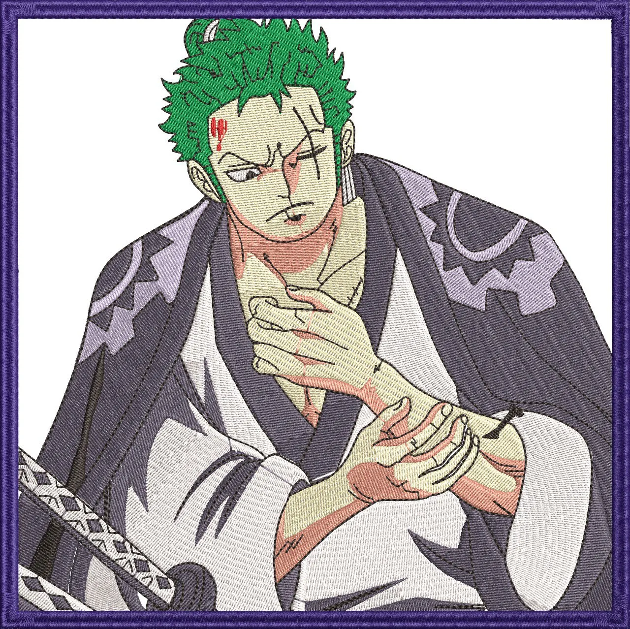 Alternative view of  Roronoa Zoro in Kimono Hands Bandaged Embroidery Style 
