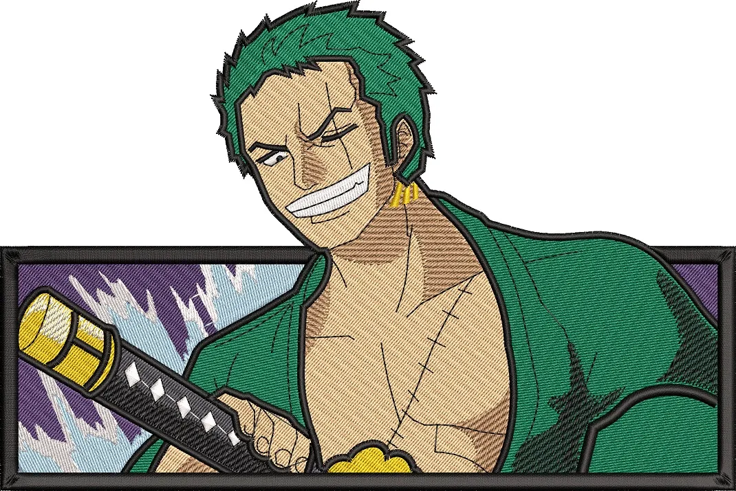 Alternative view of  Roronoa Zoro with Katana Embroidery Patch 