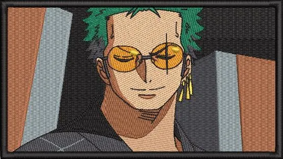 Alternative view of  Roronoa Zoro with Yellow Sunglasses Embroidery 