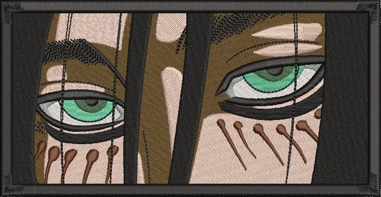 Alternative view of  Sad Eyes Embroidered Style Closeup 