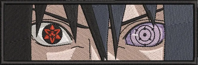 Alternative view of  Sasuke Mangekyou and Rinnegan Eyes Closeup 