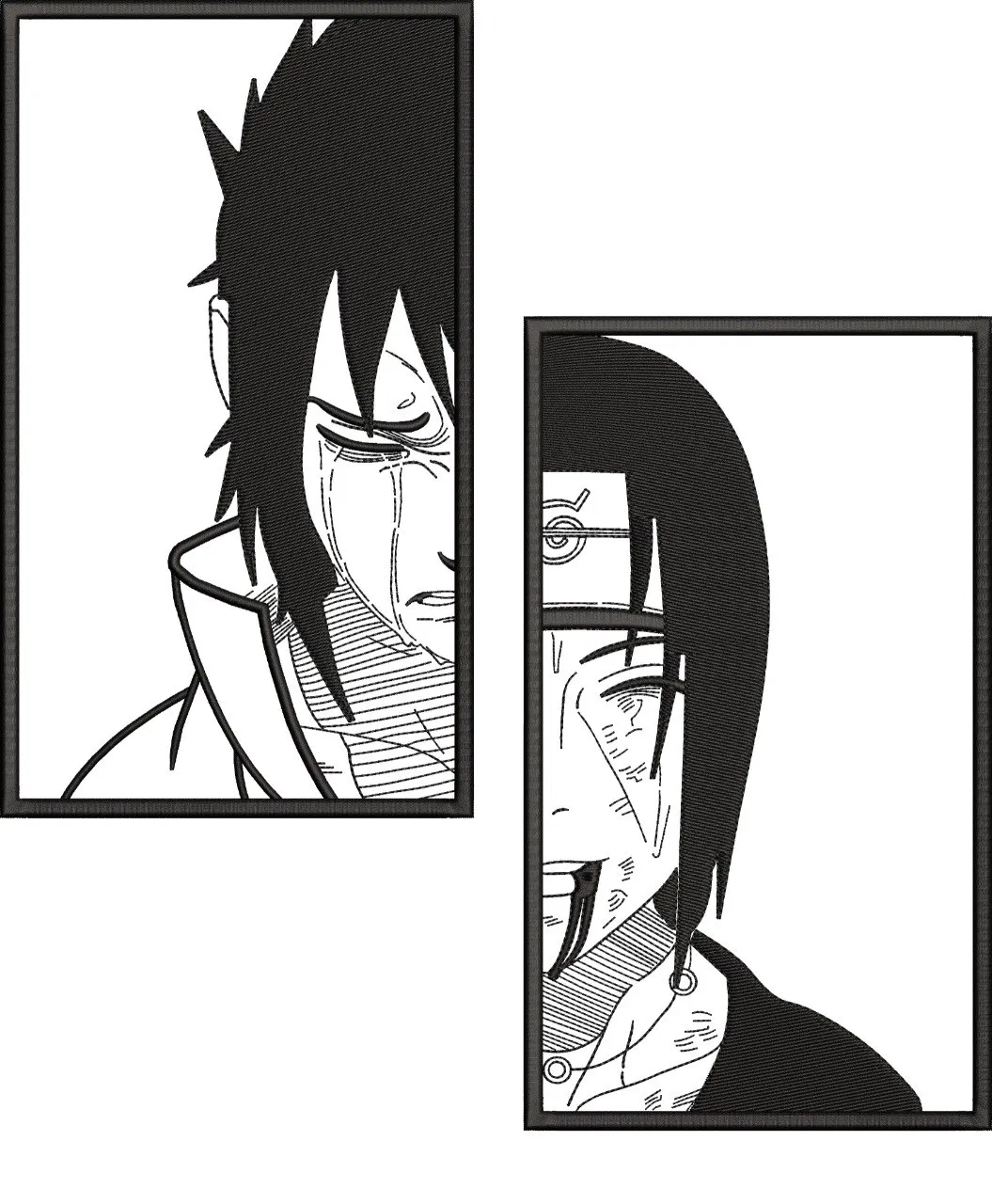 Alternative view of  Sasuke and Itachi Emotional Manga Panels 