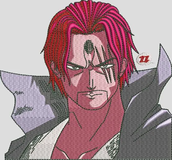 Alternative view of  Shanks Embroidered Portrait with Face Marks 