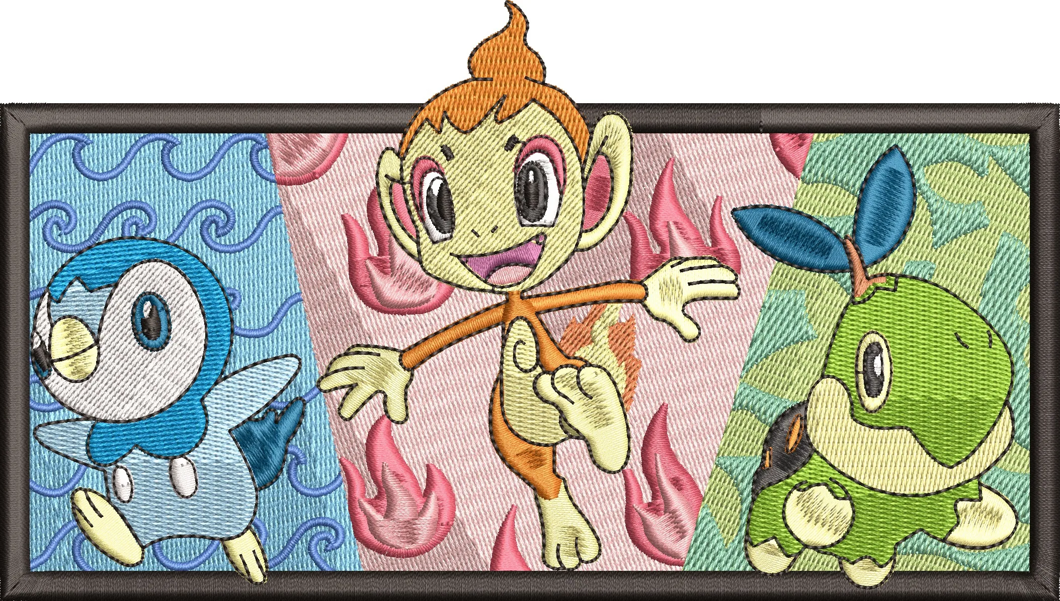 Alternative view of  Sinnoh Starters Trio Patch Style 