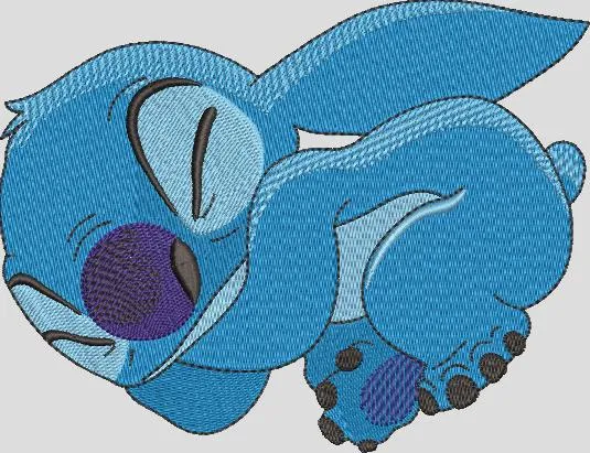 Alternative view of  Sleeping Stitch Embroidery Design 