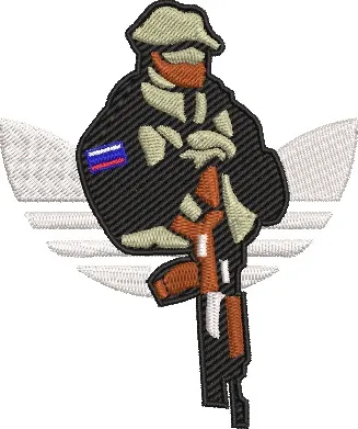 Alternative view of  Soldier Patch with Adidas Wing Design 