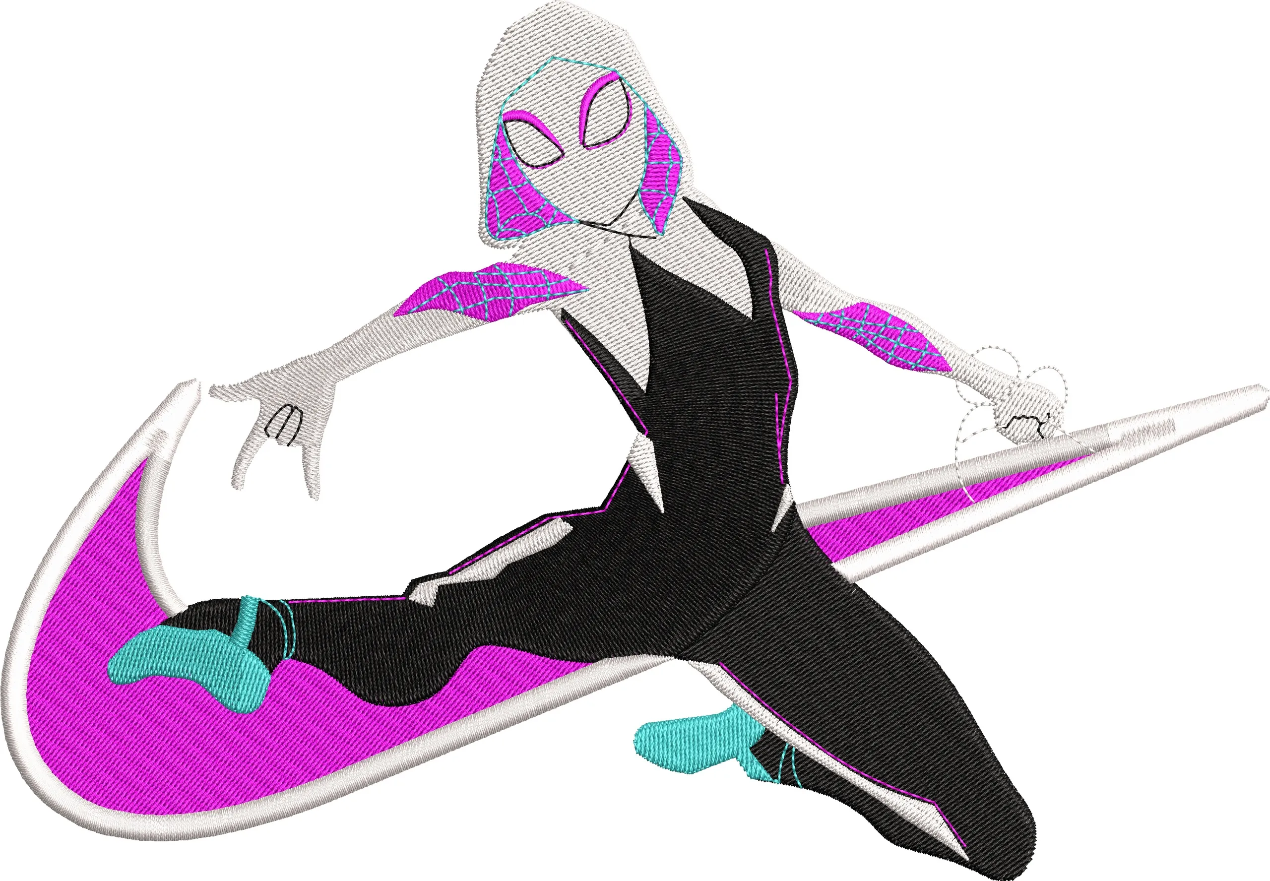 Alternative view of  Spider Gwen on Nike Swoosh 