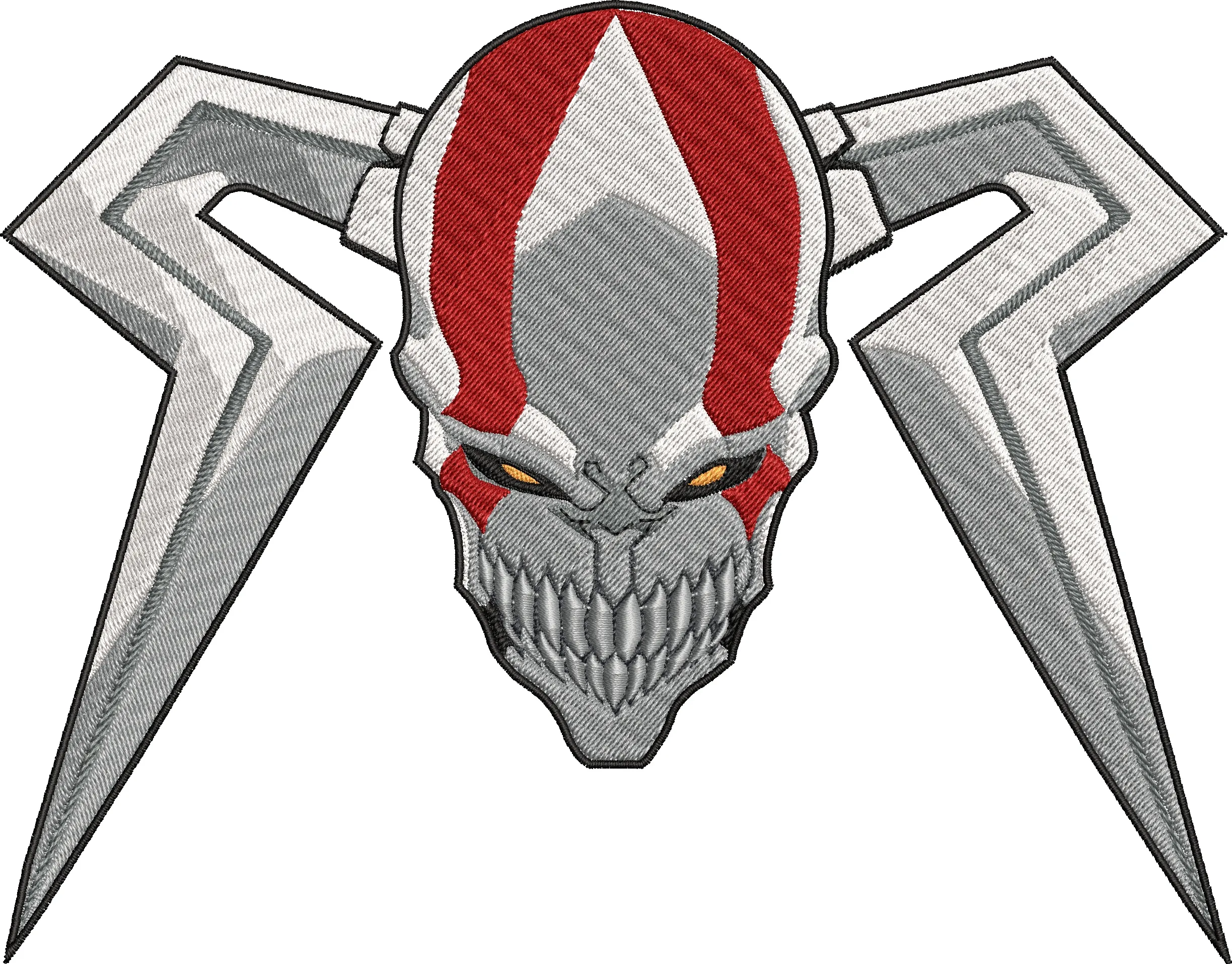Alternative view of  Spider Skull Mecha Head Embroidery 