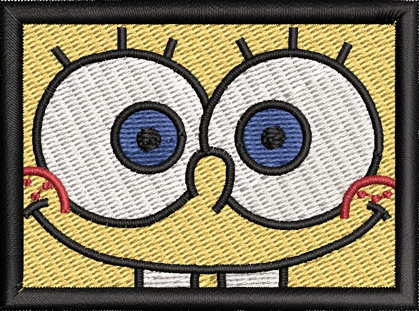Alternative view of  Spongebob Squarepants Face Closeup Embroidery 