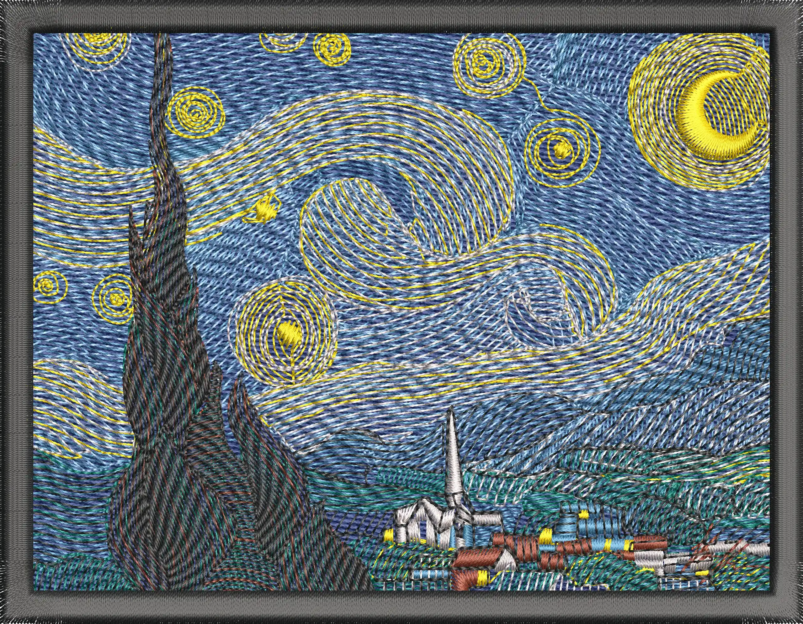 Alternative view of  Starry Night Embroidery Style 