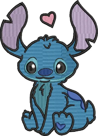 Alternative view of  Stitch Sitting with Heart Outline 
