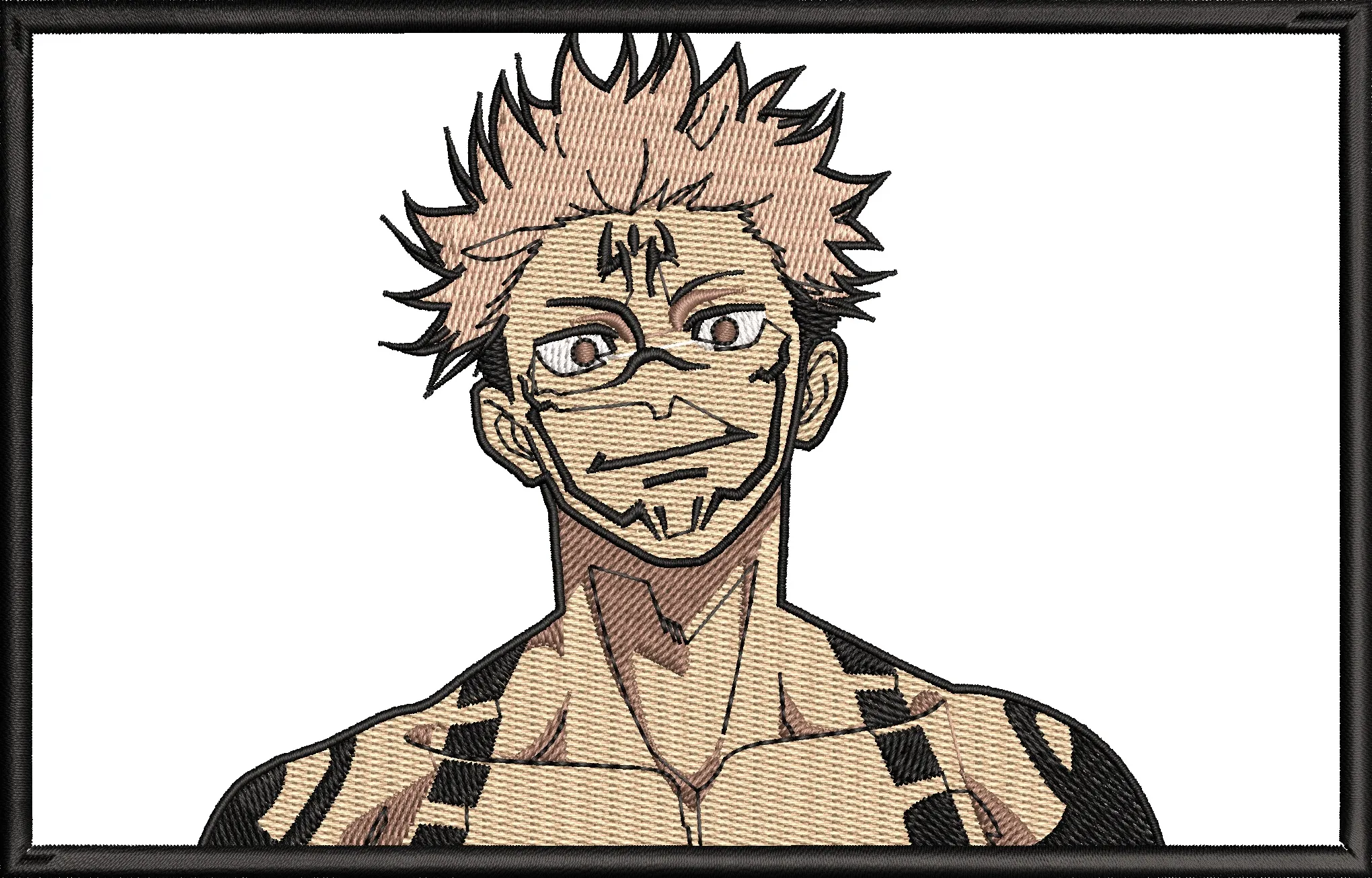 Alternative view of  Sukuna Embroidered Portrait Jujutsu Kaisen 