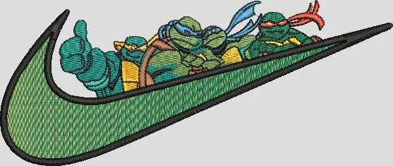 Alternative view of  Teenage Mutant Ninja Turtles in Nike Swoosh 