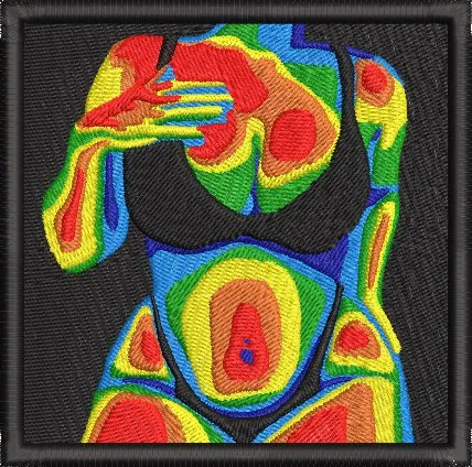 Alternative view of  Thermal Body Heat Woman in Bikini 