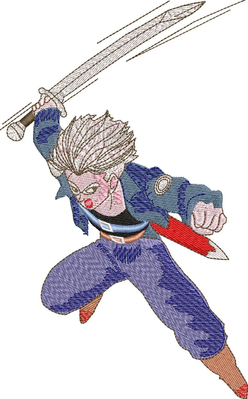 Alternative view of  Trunks Sword Attack Embroidery 