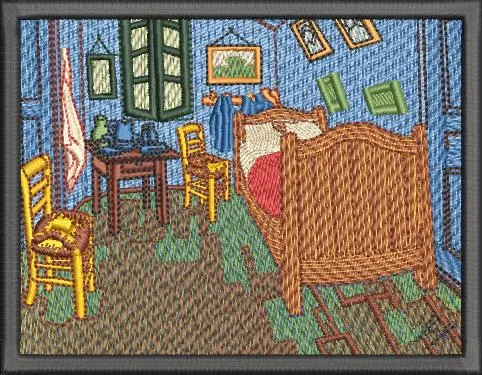 Alternative view of  Van Gogh Bedroom Embroidery Patch 