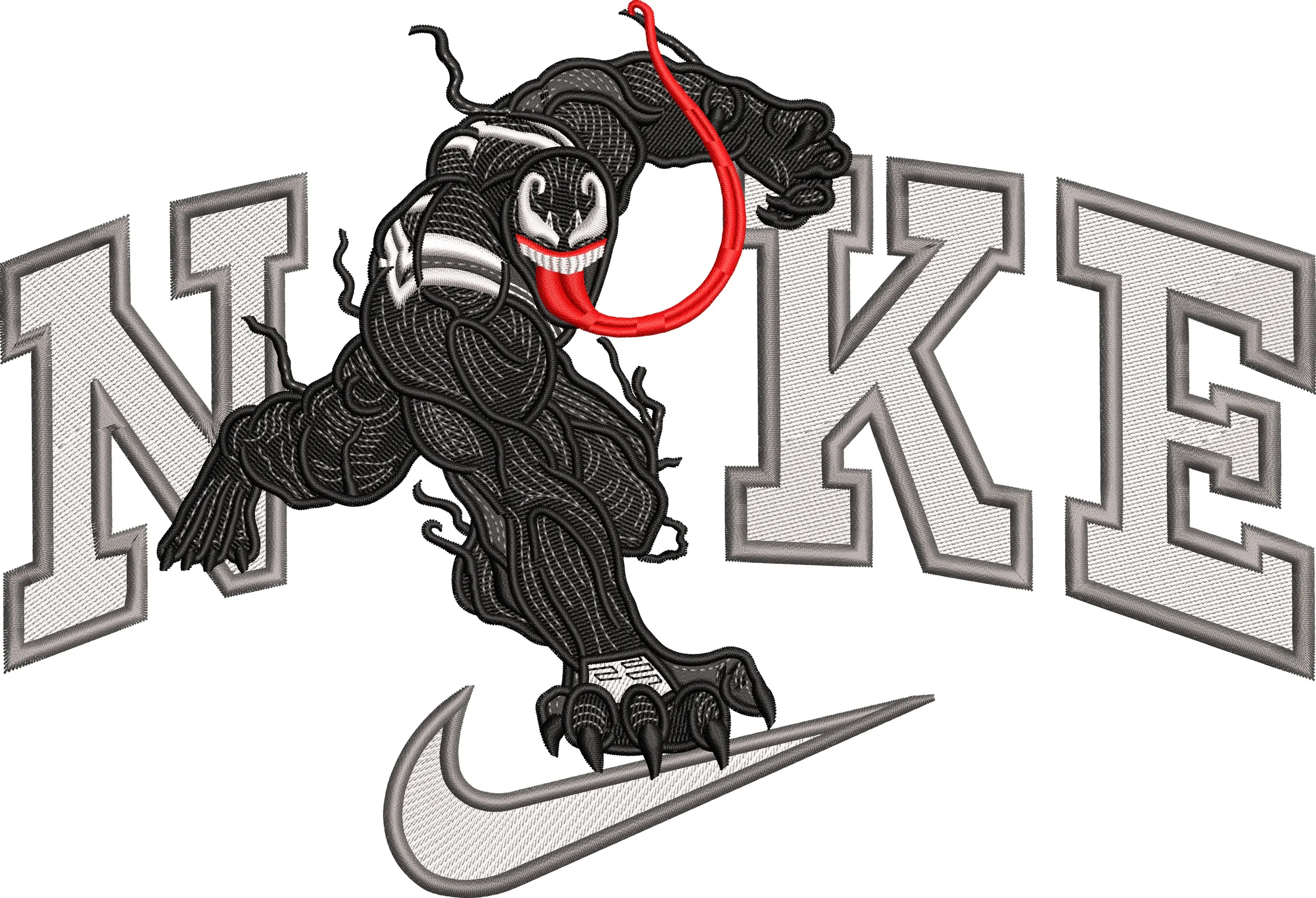 Alternative view of  Venom Character with Nike Branding 